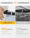 Stretch Belts for Men 2 Pack - Elastic Belt for Golf & Casual Wear