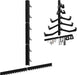 LAT Pull Down Bar Storage Rack Wall Mount, Home Gym Organization