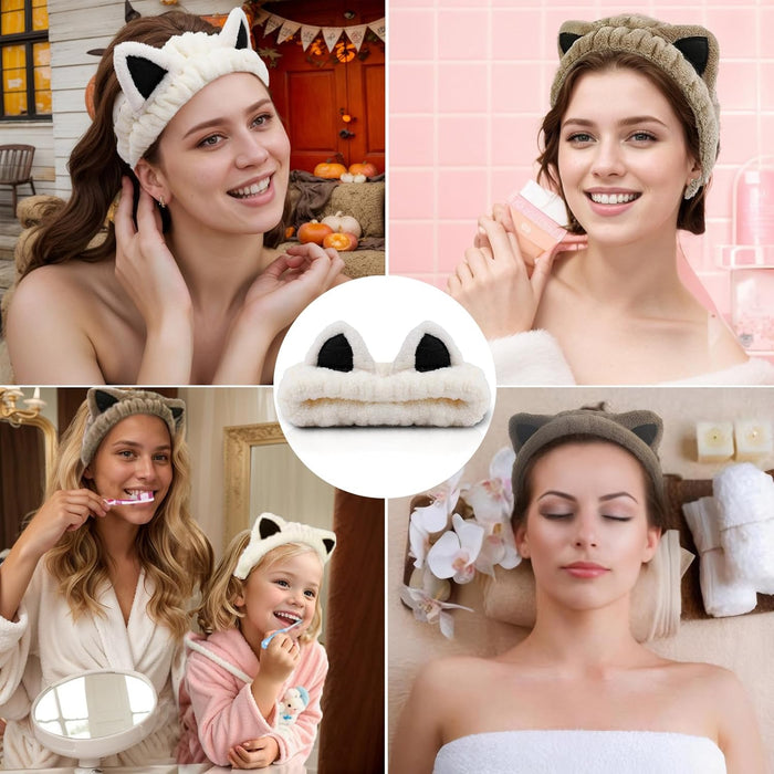 2Pcs Spa Headband for Washing Face Skincare Makeup Headbands for Women