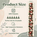 Christmas Decorations - Xmas Balls Snowflake Pine Cone Table Runner