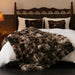Fluffy Faux Fur Throw Blanket for Couch, Soft Plush Thick Cozy Fuzzy Luxury Minky Bubble Blanket for Home Living Room Decor Gift for Women, Tie-dye Coffee, 50" x 60", 1100GSM