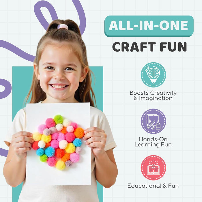 3000+ Pcs Arts and Crafts Supplies for Kids Ages 3-12 - Ultimate Craft Kit