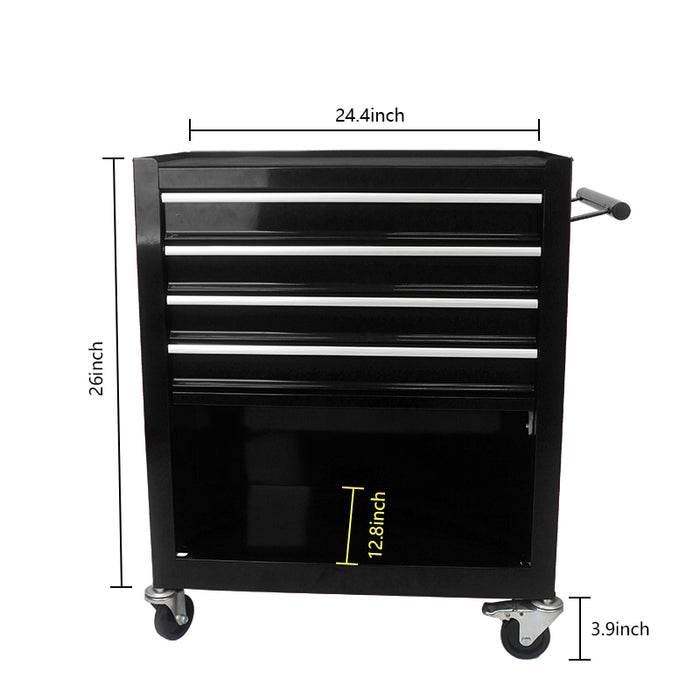 Heavy-Duty Rolling Metal Tool Cart