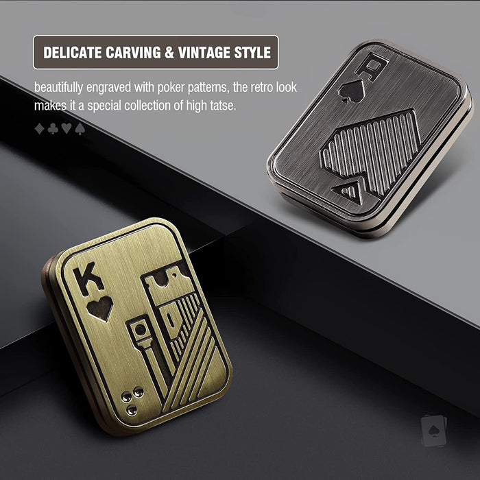Fidget Toys Adults, EDC Metal Fidget Slider, Magnetic Poker Push