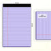 5pcs Colored Note Pads 5x8 College Ruled Small Legal Pads Paper Notepads 5 Pack Study Back Writing Pads 5 x 8 Paper Pads