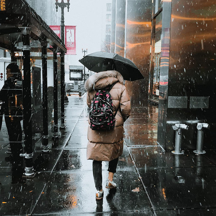 Travel Essentials Umbrella Windproof Compact Collapsible Light, Automatic, Strong and Portable, Wind Resistant Folding S