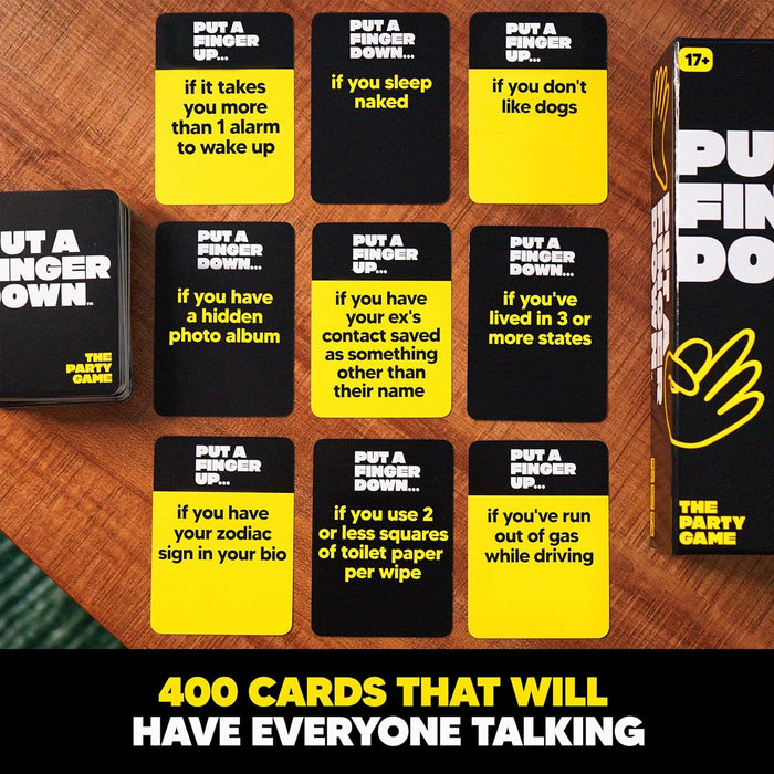 Put A Finger Down Party Card Game for Groups and Game Night