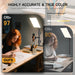 2-Pack LED Video Light Kit, Studio Light, 2800-6500K Dimmable Photography Lighting Kit with Tripod Stand&Phone Holder, 7