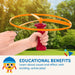 Skyrocopter Flying Disc Toy Set, 2 Launchers, 4 Discs, Summer