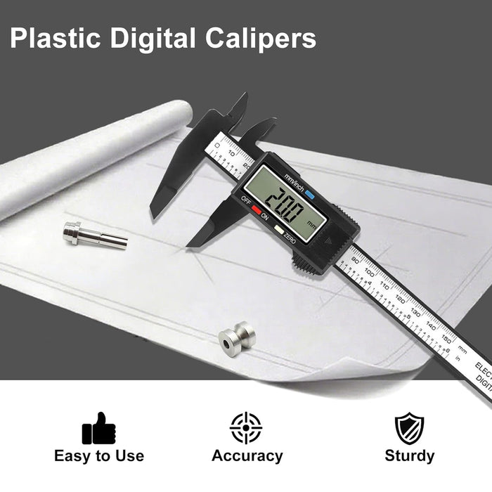 Digital Caliper,  0-6 Inch Measuring Tool with Large LCD Screen