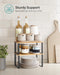 Cabinet Organizer Shelf, Set of 2 Spice Rack, Kitchen Storage