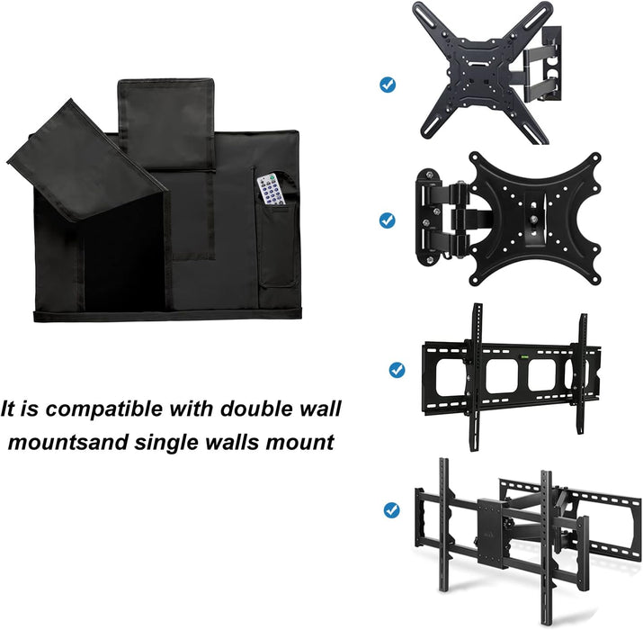 Outdoor TV Cover 52 to 55 inch Weatherproof and Waterproof