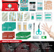Mini First Aid Kit, 110 Piece Small First Aid Kit - Includes Emergency Foil Blanket, Scissors for Travel, Home, Office, 