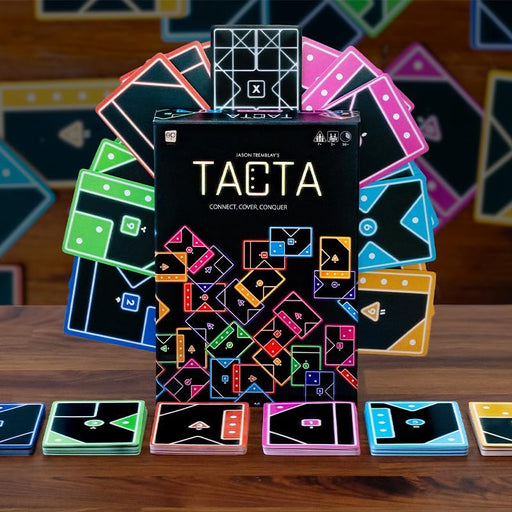 TACTA Card Game, Where Every Card Counts, Fast-Paced Strategic Shape Matching Party Game, Analyze and Optimize to Connec
