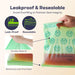 100% Compostable Food Storage Bags Set, Resealable Bags Plant-Based Freezer Bag for Food, ASTM D6400, US BPI & EU OK Compost Certified