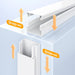Cord Hider, 157in Wire Covers for Cords on Wall, Premium Cable Hider Cord Covers for Wires, Cable Management Wire Hiders