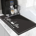 Fashion Coffee Mat, Dish Drying Mat 12" x 20" Black