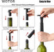 Wine Vacuum Pump with 4 Wine Stoppers, Reusable Bottle Sealer, Black