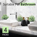 4 Pack 7" Mini Fake Plants, Artificial Plants for Bathroom Decor