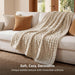 Cloud Bubble Blanket, Soft Cozy Throw, Beige, 50"×60"
