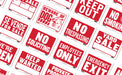 BAZIC weather-resistant store signs