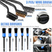 Car Cleaning Kit, Car Interior Detailing Kit with High Power Handheld Vacuum, Detailing Brush Set, Windshield Cleaner, C