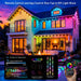 150FT Permanent Outdoor Lights, IP67 Waterproof Smart RGB+IC Wall-Washing Eaves Lights with App & Voice Control, Millions of Colors, Customizable DIY Scenes for House, Holiday, Patio