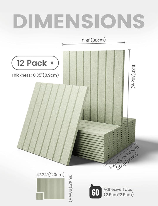 48" x 36" Large Felt Bulletin Board, Sage