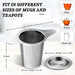 Extra Fine 18/8 Stainless Steel Tea Infuser Mesh Strainer with Large Capacity & Perfect Size Double Handles for Hanging 