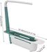 Telescopic Sink Storage Rack Holder, Adjustable Large Capacity Sink Storage Rack, PP Length Freely Drain Rack, Expandable Sink Organizer for Home Kitchen Sink, Easy Installation(Green)
