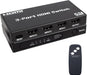 HDMI Switch 3 in 1 Out: 4K@30Hz Ultra HD HDMI Selector with Remote Control, High-Speed 10.2Gbps Transmission, Compatible with PS5, Xbox, Blu-ray, PC, and TV – Plug and Play