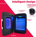 Frigidaire Gaming Light Up Mini Beverage Refrigerator, 6 can, 4 liters, Cooler with large see through door and LED light