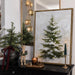 Christmas Decorations-18“ x 24" Lighted Framed Snowy Tree Canvas Wall Decor