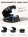 6 Pack Magnetic Cable Clips, Cable Smooth Adjustable Cord Organizer Holder, Hide Phone Charging Cable Keeper, Strong Adhesive Wire Charger Holder for Nightstand, Desk, Car, Office Supplies