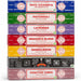 Incense Gift Set Nag Champa, Super hit, Dragon's Blood, Sandalwood, Patchouli, Lavender, Positive Vibes, 15 g