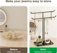 Necklace Holder Stand,Metal Jewelry Organizer for Home Decor,Black