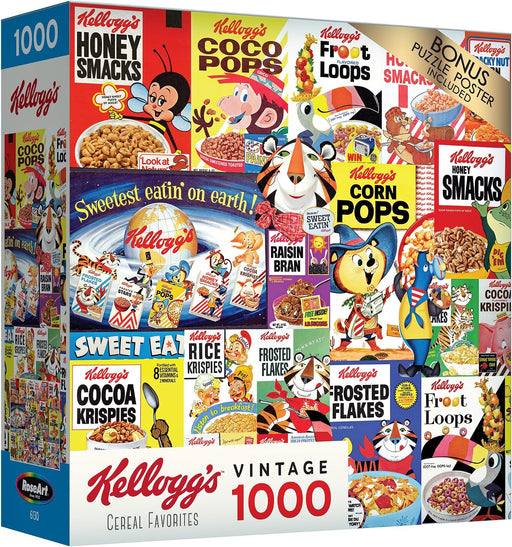 - Kellogg's - Cereal Favorites - 1000 Piece Jigsaw Puzzles for Adults