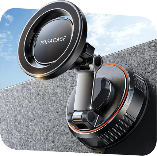 for MagSafe Car Mount[3800gf Strong Magnet & 90+LBS Suction Base]Magnetic Phone Holders for Your Car, 360° Adjustable Da