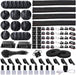 Cord Management Organizer Kit 4 Cable Sleeve split 192PCS Cable Management
