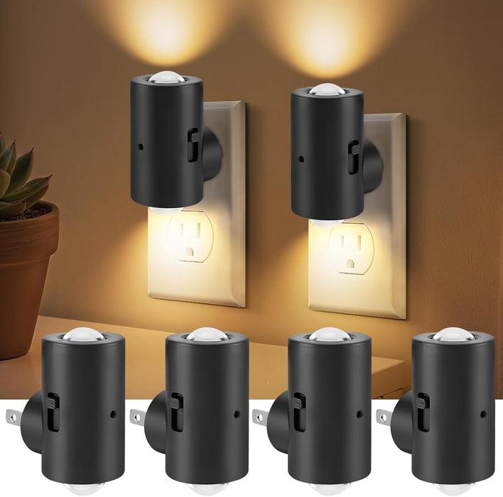 LED Night Lights Plug into Wall,3000K Soft White, 4 Pack