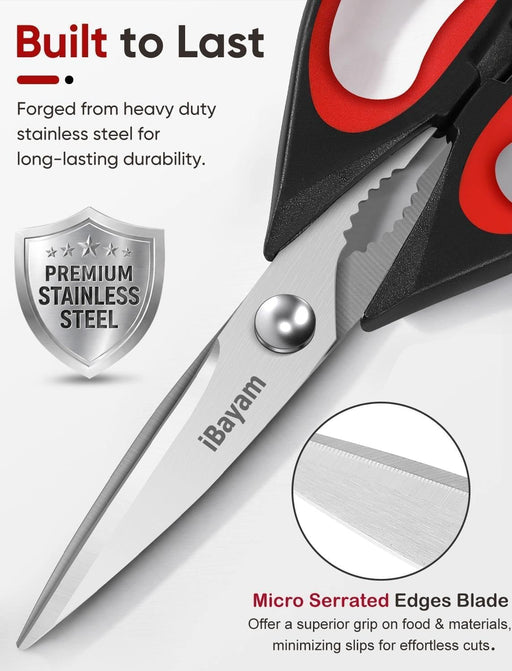 Kitchen Scissors Shears All Purpose Heavy Duty, Protective Sheath