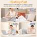 Heating Pad,Electric Heating Pad,Heating Pad for Back,Silvergray,24x12In