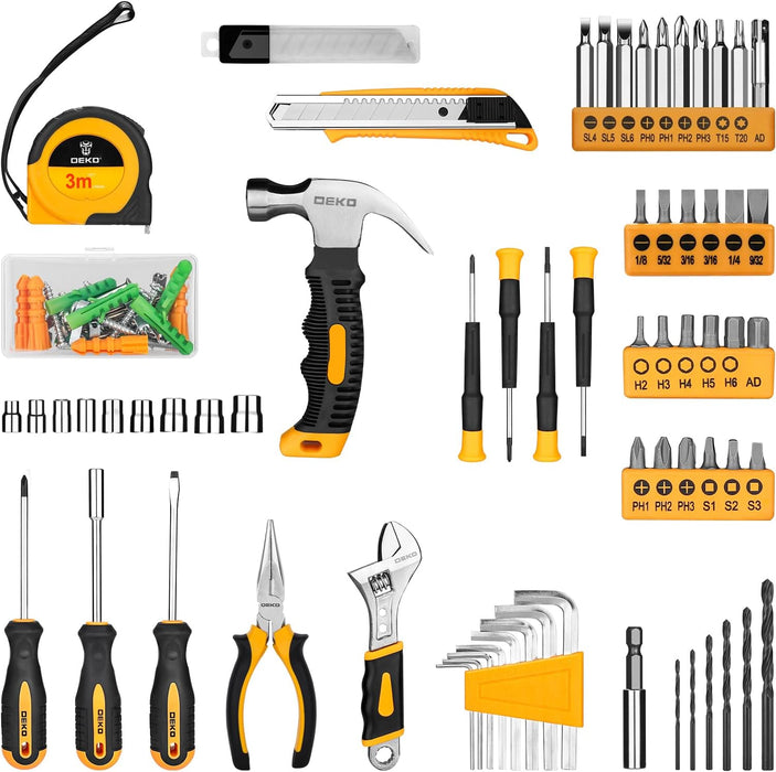 Tool Set：Tool Kit with 8V Cordless Drill,Tool Box with Drill,Hand Drill Set for Men & Women,Home Tool Kits for House Rep