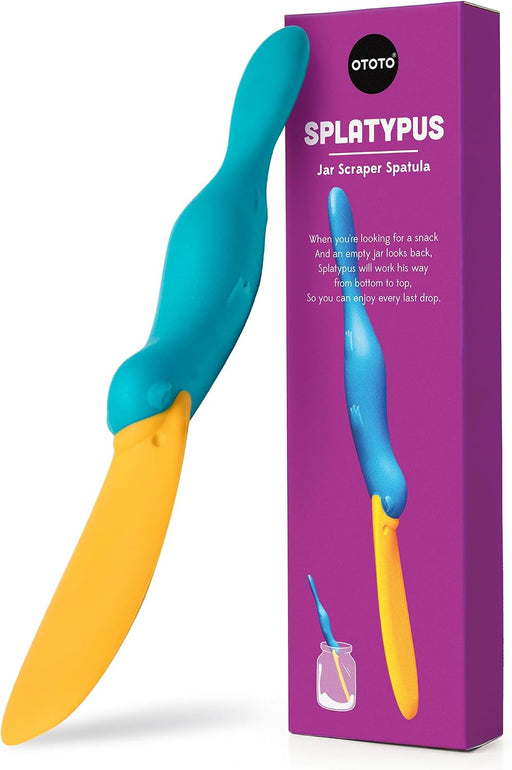 Splatypus Jar Spatula for Scooping and Scraping - Unique Fun Cooking Kitchen Gadgets for Foodies - BPA-free & 100% Food 