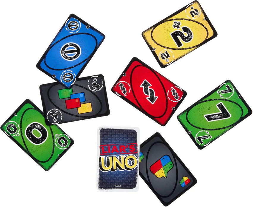 Liar’s UNO Card Game in Storage Tin,Ages 7+, 2-6 Players