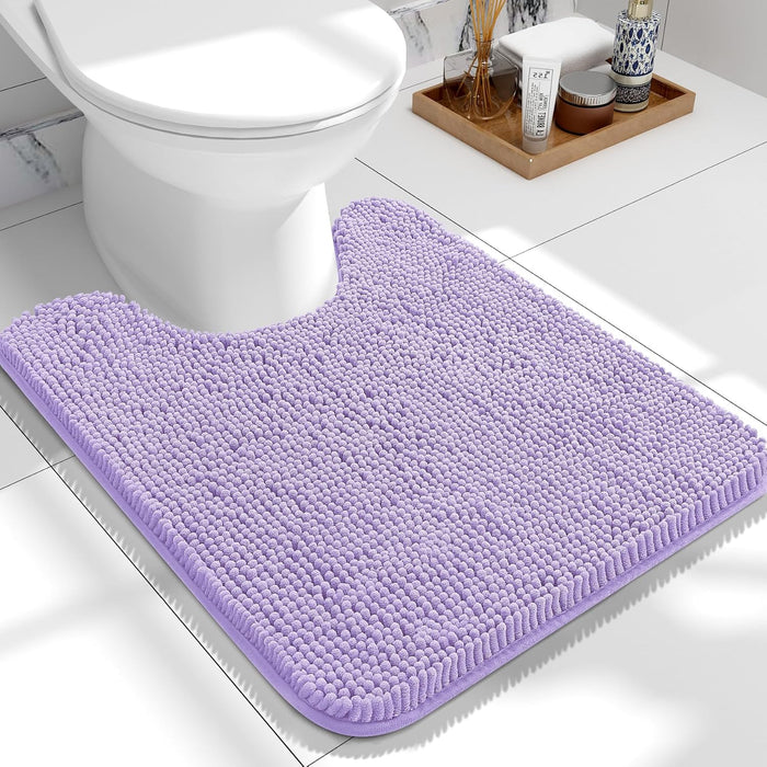 Bathroom Rugs 30X20, Extra Soft Absorbent Chenille Bath Rugs, Rubber Backing Quick Dry, Machine Washable Bath Mats for Bathroom Floor, Tub and Shower, Home Decor Accessories, Grey