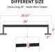 Towel Bar for Bathroom, 24" 2 Pack Wall Mounted Towel Rack, Black