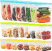 24 Pack Reusable Food Storage Bags Dishwasher Microwave Safe