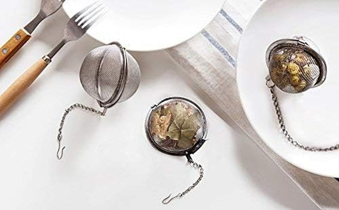 2pcs Stainless Steel Mesh Tea Ball 2.1 Inch Tea Strainers