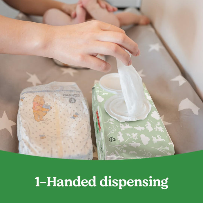 Natural Care Sensitive Baby Wipes, Unscented, Hypoallergenic, 99% Purified Water, 12 Flip-Top Packs (768 Wipes Total), Packaging May Vary